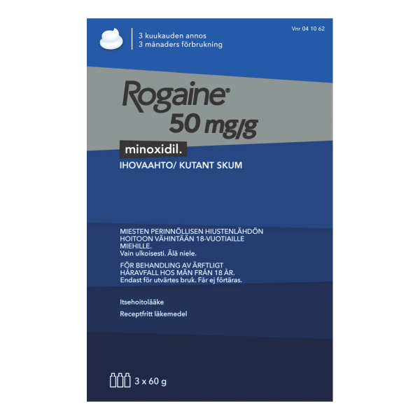 ROGAINE ihovaahto 50 mg/g 3 x 60 g