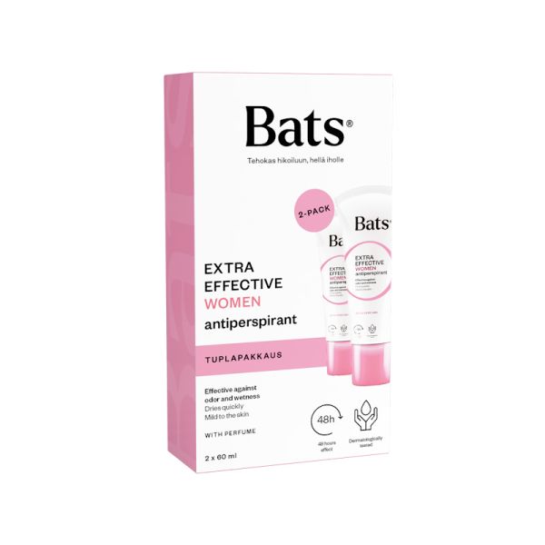 Bats Roll-on Women Antiperspirantti tuplapakkaus 2x60 ml