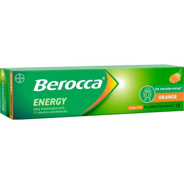 Berocca Energy Orange poretabletti 15 kpl