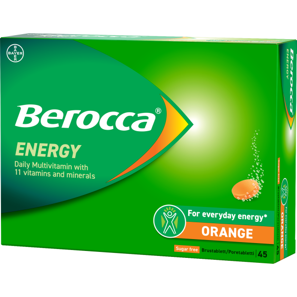 Berocca Energy Orange poretabletti 45 kpl