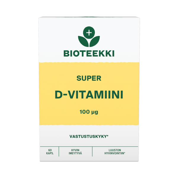 Super D-vitamiini 100 mikrog. 60 kaps