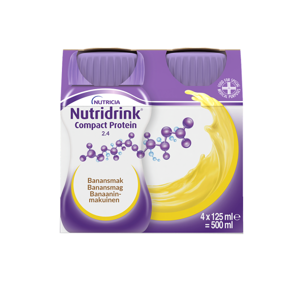 Nutridrink compact protein banaani 4X125 ML