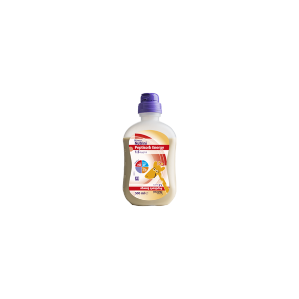 NUTRINI PEPTISORB ENERGY 1.5 neste, lasten letkuravintovalmiste 12x500 ml