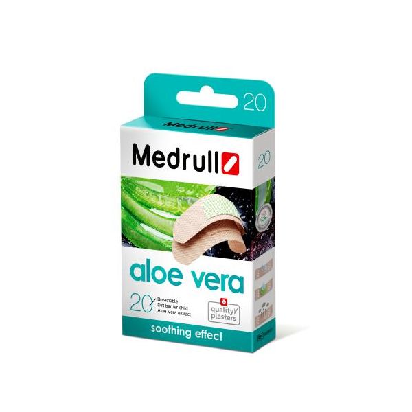 Medrull Aloe Vera laastari 12 kpl 20x70 mm, 8 kpl 24x70 mm 20 kpl