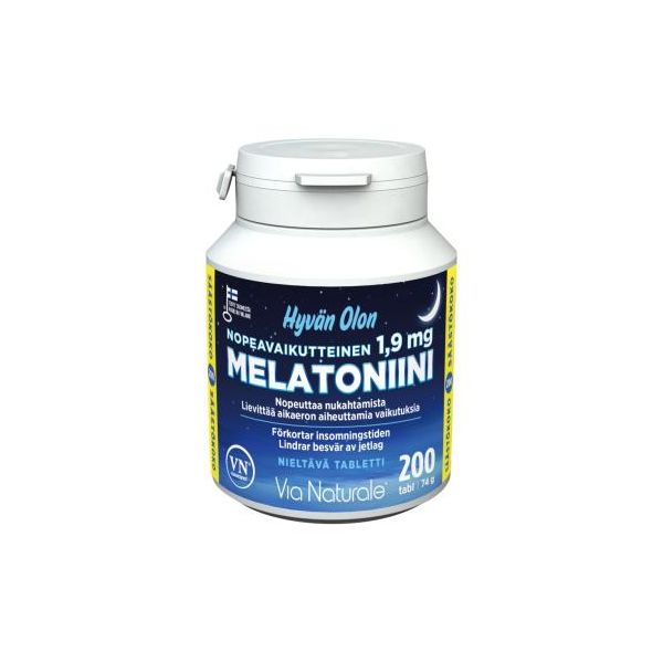 HYVÄN OLON MELATONIINI 1,9 MG 200 TABL