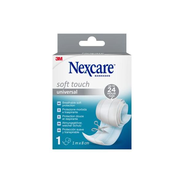 Nexcare Universal Soft Touch -laastari 1 m x 8 cm 1 kpl