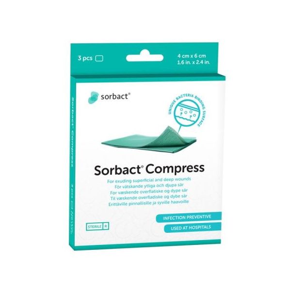 Sorbact Compress 4 cm x 6 cm 98127 3 KPL