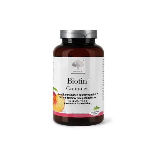 Biotin Gummies pehmopala purkki 60 kpl