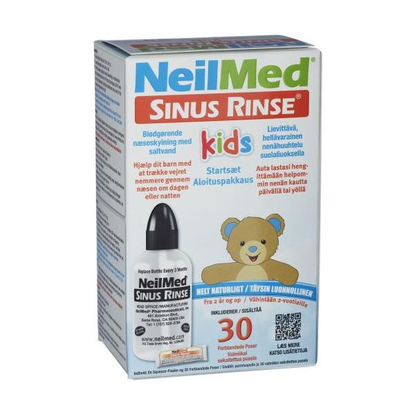Sinus Rinse Kids aloituspakkaus 30 kpl