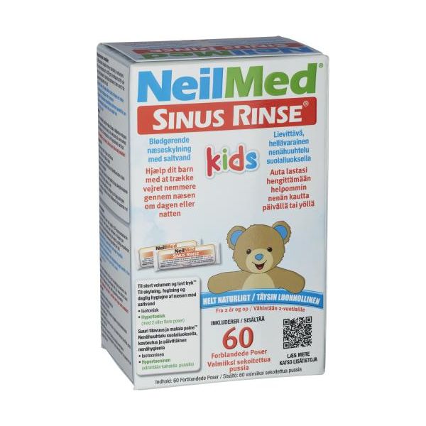 Sinus Rinse Kids suola-annospussi 60 kpl