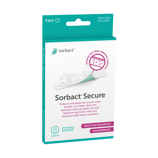 Sorbact Secure 5 cm x 7,2 cm (98147) 5 kpl
