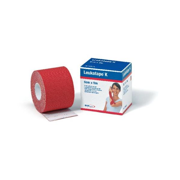 Leukotape K punainen kinesioteippi 5cmx5m 1 rll