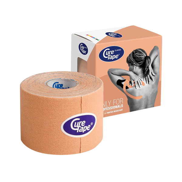 Curetape kinesiologinen teippi Beige 5mx5cm 1 KPL