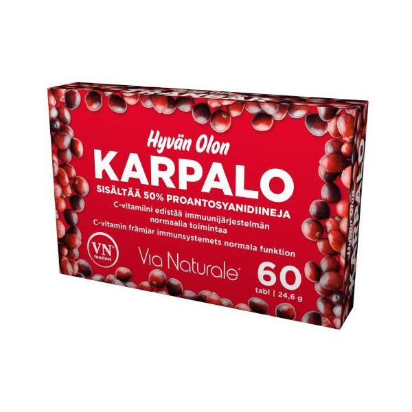 Hyvän Olon Karpalo tabletti 60 kpl