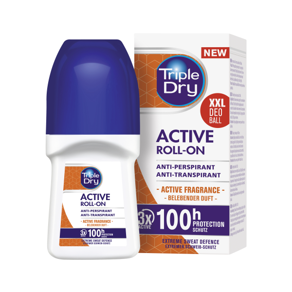 Triple Dry 100h Active Men antiperspirant roll-on tuoksu 50 ml