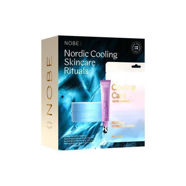NOBE Cooling Skincare set: Eye serum, Eye patches + sheet mask 1 kpl
