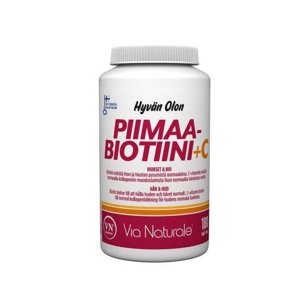 Hyvän Olon Piimaa Biotiini + C-vitamiini tabletti 180 kpl