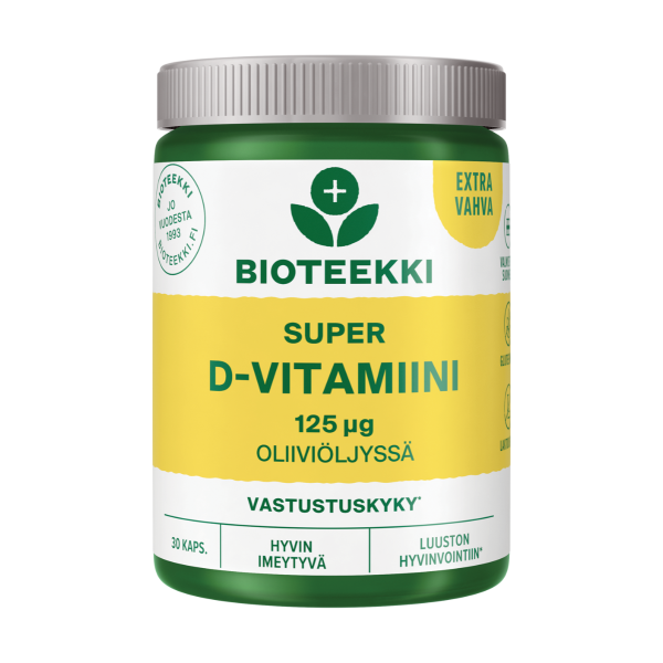 Super D-vitamiini 125 mikrog. 30 kaps