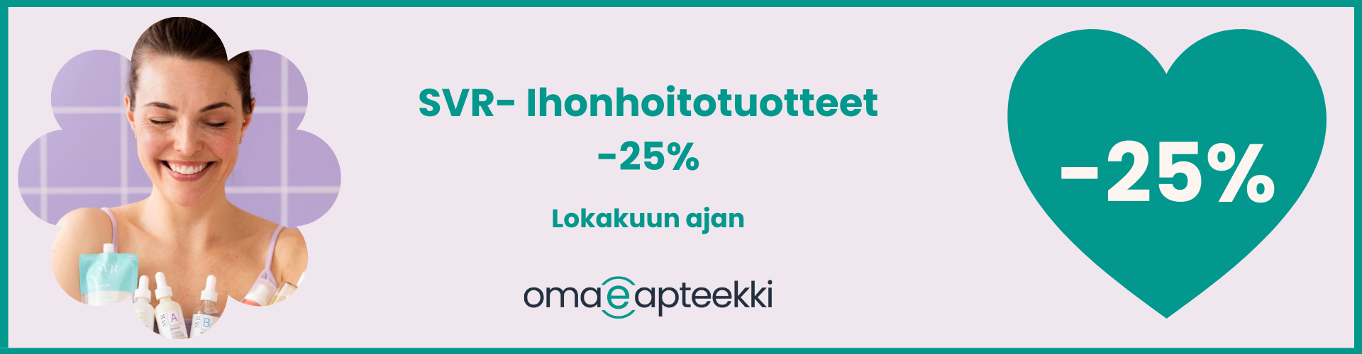 SVR- ihonhoitotuotteet -25% lokakuun ajan Oma eApteekista