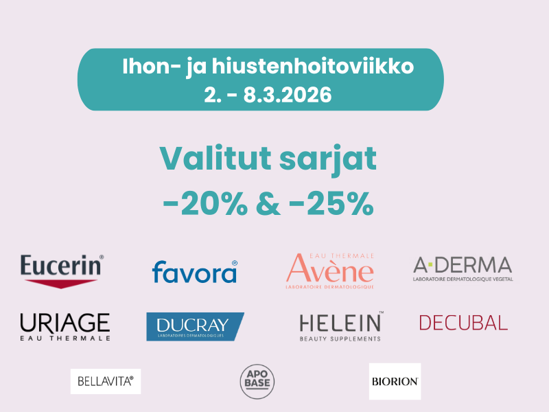 Ihonhoitoviikko 2. - 8.3.2026. Kosmetiikkaa -25%