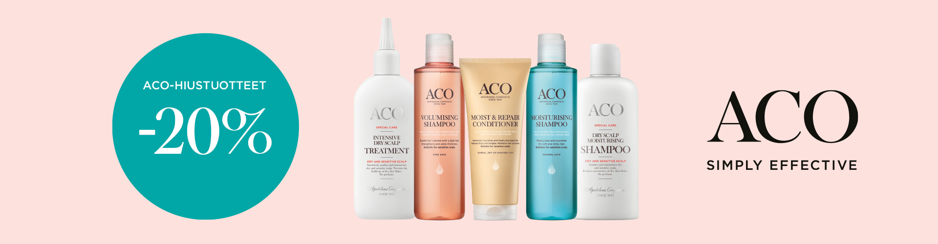 Aco hiustuotteet -20%