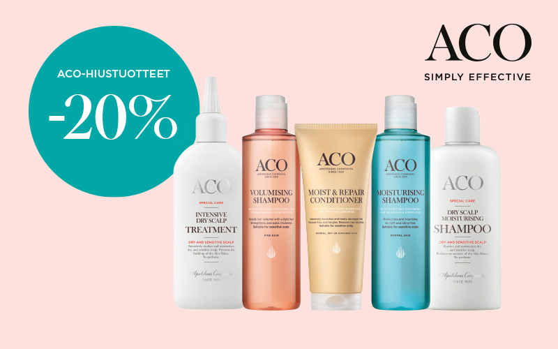 Aco hiustuotteet -20%