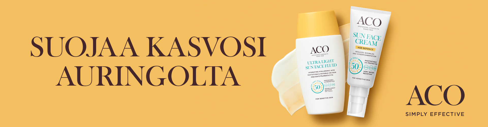 Suojaa kasvosi auringolta