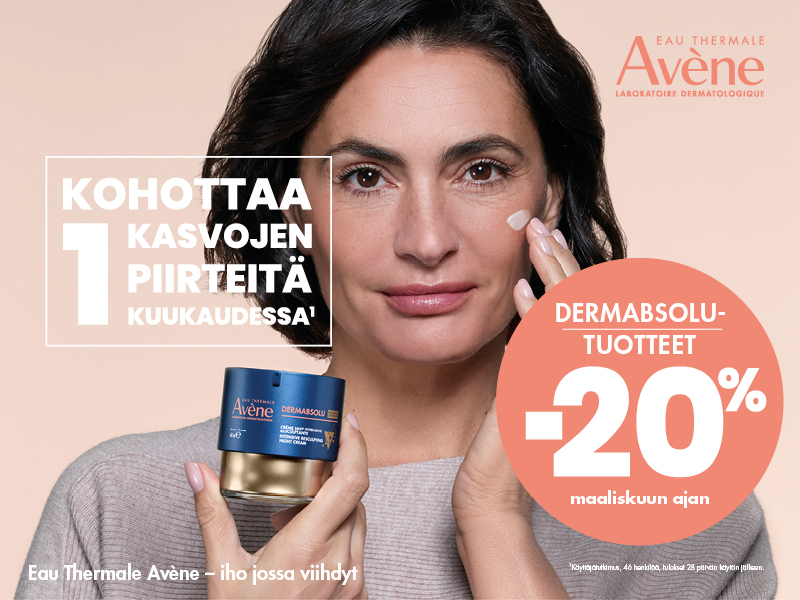 Avene Dermabsolu- tuotteet -20% maaliskuun ajan Oma eApteekista