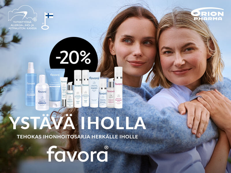 Kaikki Favora ihonhoitotuotteet -20% |Omaeapteekki