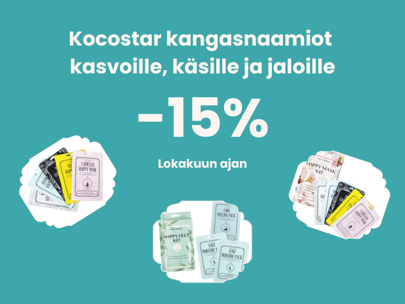 Kocostar kangasnaamiot -15% |Oma eApteekista lokakuussa