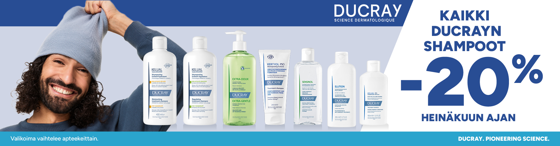 Ducray-shampoot kaikenlaisiin päänahkaongelmiin, nyt -20% |OmaeApteekista
