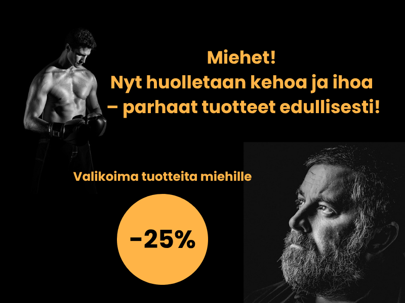 Valikoima tuotteita miehille -25%