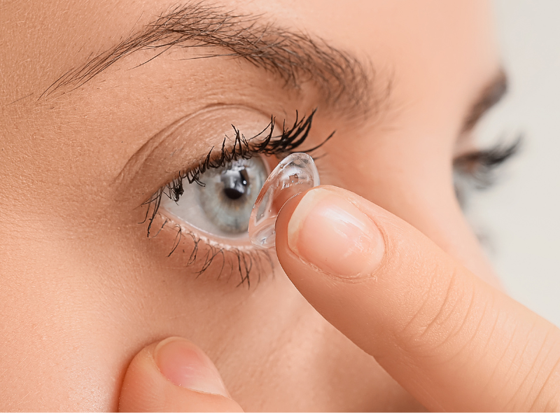 Nesteet piilolinsseille