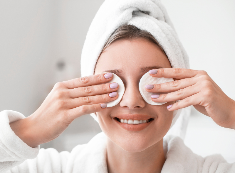 Silmien puhdistustuotteet, laput ja nesteet