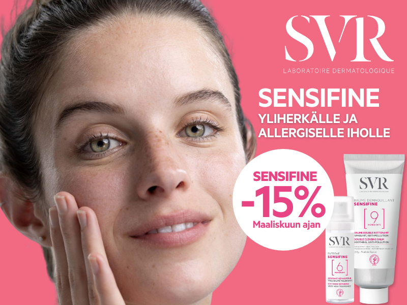 SVR- sensifine tuotteet herkälle ja reagoivalle iholle maaliskuun ajan -15% oma eapteekissa