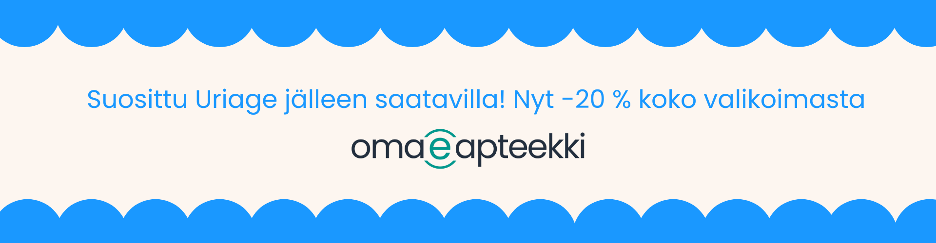 Suosittu Uriage jälleen saatavilla! Nyt -20 % koko valikoimasta elokuun loppuun asti