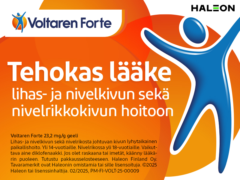 Tehokas lääke lihas- ja nivelkivun sekä nivelrikkokivun hoitoon. Voltaren Forte 23,2mg/g