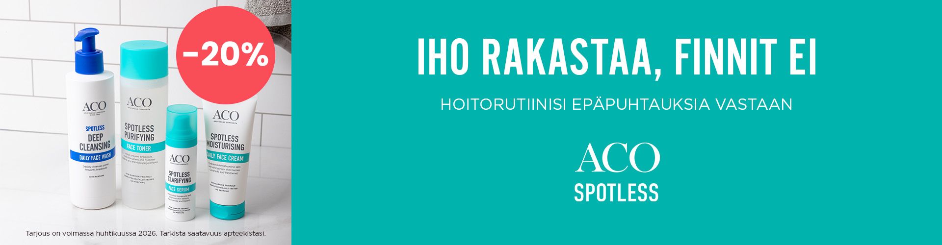 Aco Spotless tuotteet -20%