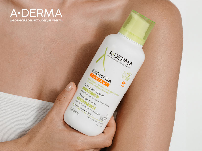 A-derma hell&auml;varaista hoitoa herk&auml;lle iholle