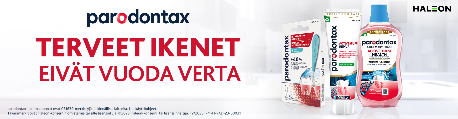 Terveet ikenet eivät vuoda verta. Parodontax hammastahnat nyt edullisesti Oma eApteekista